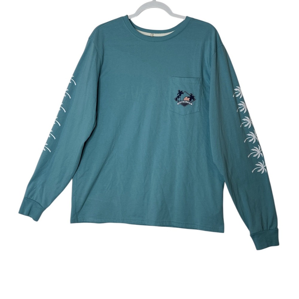 Chubbie's Long Sleeve T Shirt Mens XL  Bright Graphic Beach Vacation Surf Cruise